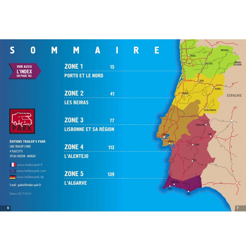 Carte Des Aires De Camping Car Gratuites Au Portugal