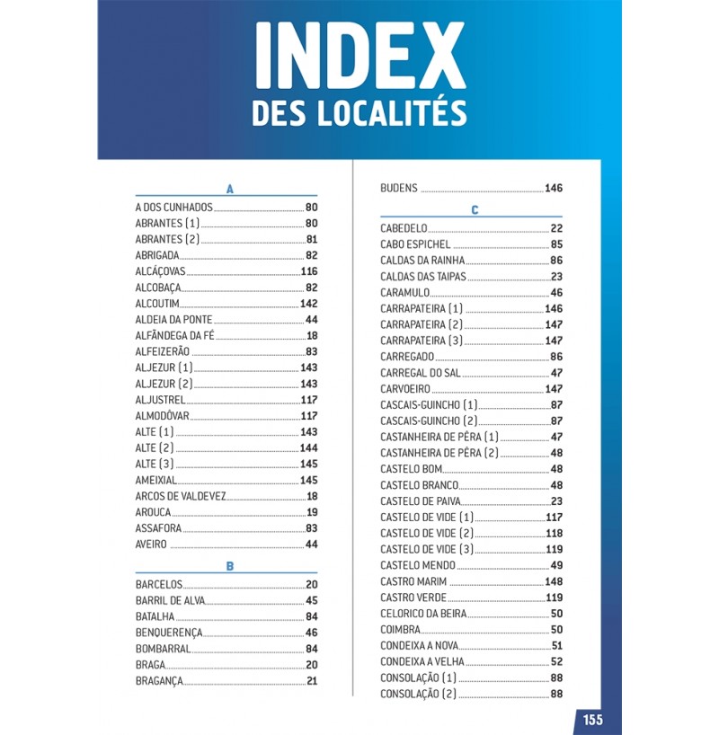 Carte Des Aires De Camping Car Gratuites Au Portugal