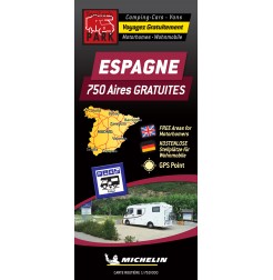 NOUVELLE Carte routière ESPAGNE des Aires de Camping-car GRATUITES