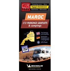 Carte routière MAROC des Parkings GRATUITS & Campings