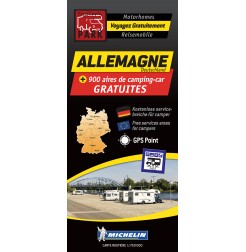 Carte routière ALLEMAGNE des Aires de Camping-car GRATUITES