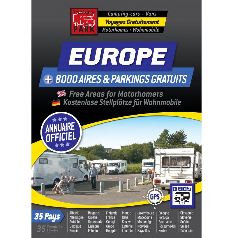 Annuaire EUROPE des Aires & Parkings GRATUITS