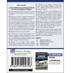 GPS GARMIN - SD Card FINLANDE - 307 Aires et Parkings GRATUITS