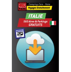 GPS GARMIN - Téléchargement ITALIE - 560 Aires et Parkings GRATUITS