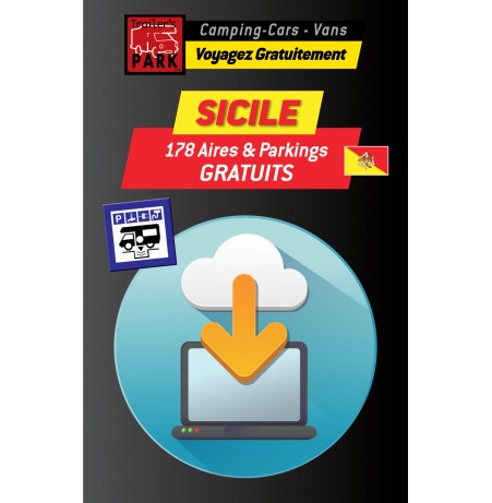 NOUVEAUTÉ ! GPS GARMIN - Téléchargement SICILE - 178 Aires et Parkings GRATUITS