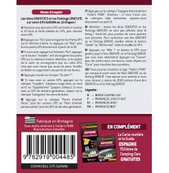 NOUVEAUTÉ ! GPS GARMIN - SD Card ESPAGNE - 750 Aires et Parkings GRATUITS
