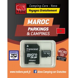 NOUVEAUTÉ ! GPS GARMIN - SD Card MAROC des Parkings et Campings