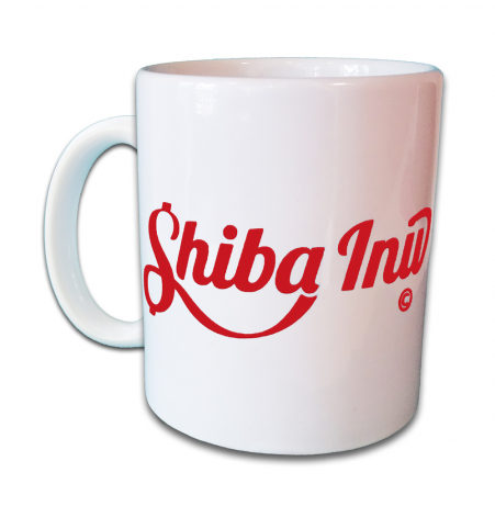 Mug Shiba Inu - Blanc - Signature Rouge