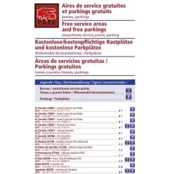 Carte routière ESPAGNE 2014 des Aires de Camping-car GRATUITES