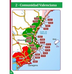 Guide ESPAGNE Bord de Mer - Carte d'une région